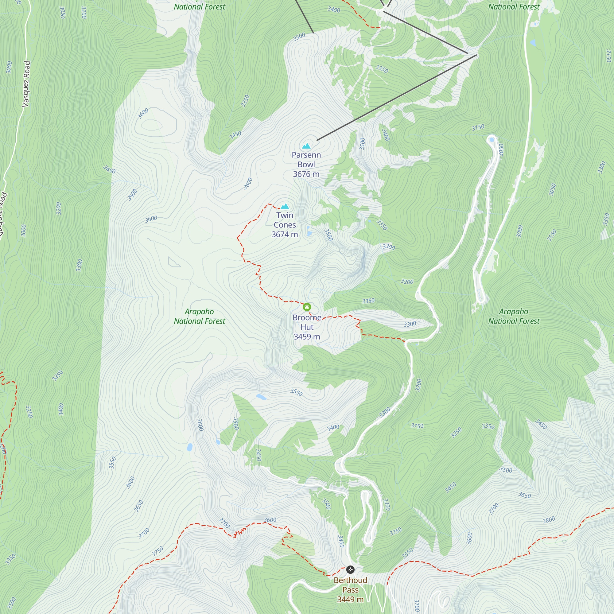 Broome Hut map