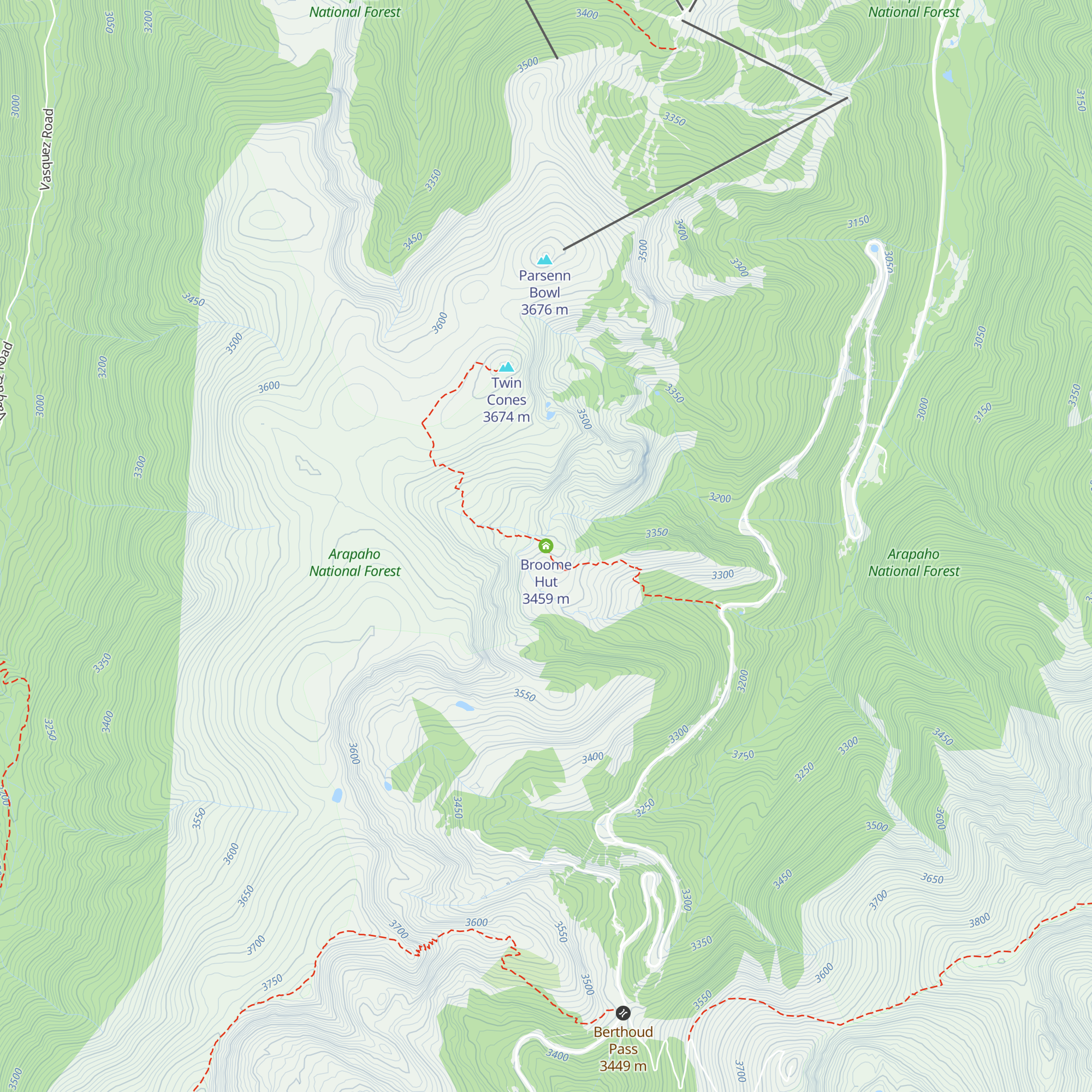 Broome Hut map