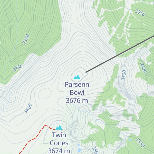 Map of Parsenn Bowl