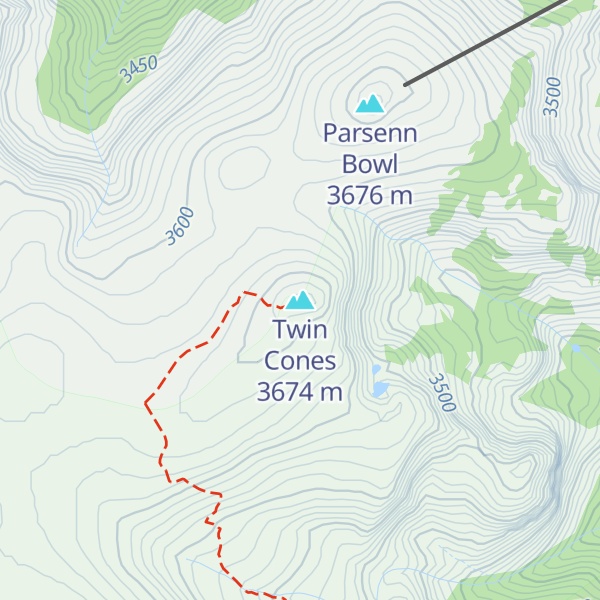 Map of Twin Cones