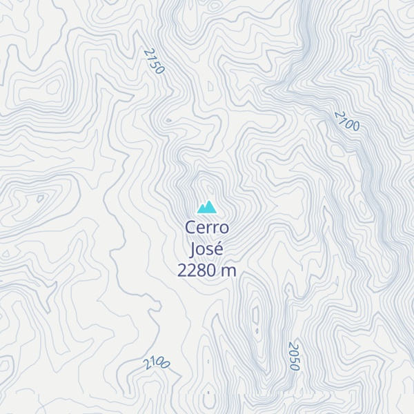 Map of Cerro José