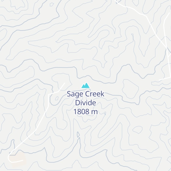Map of Sage Creek Divide