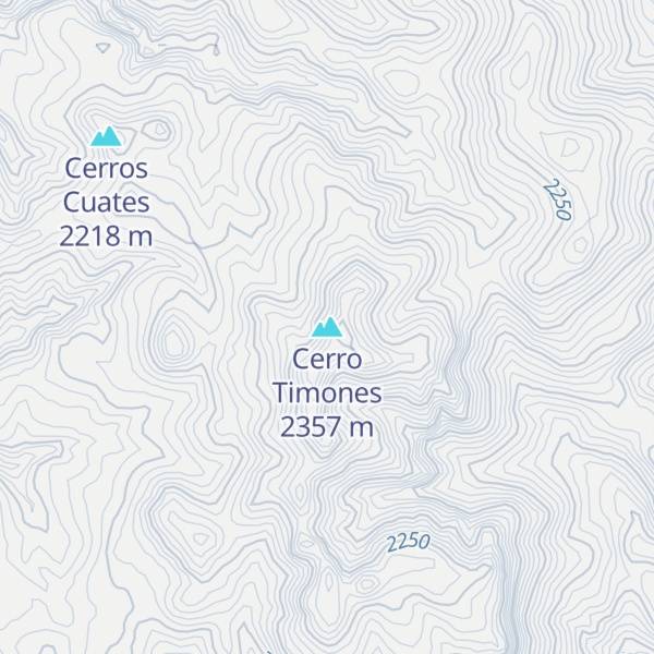 Map of Cerro Timones