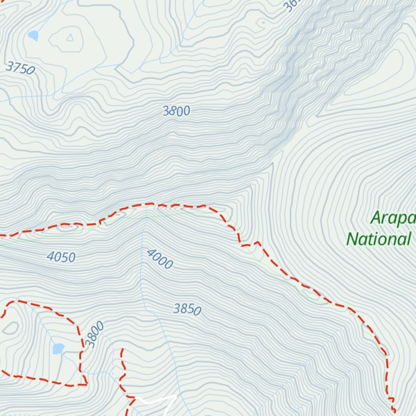Map of Mount Edwards