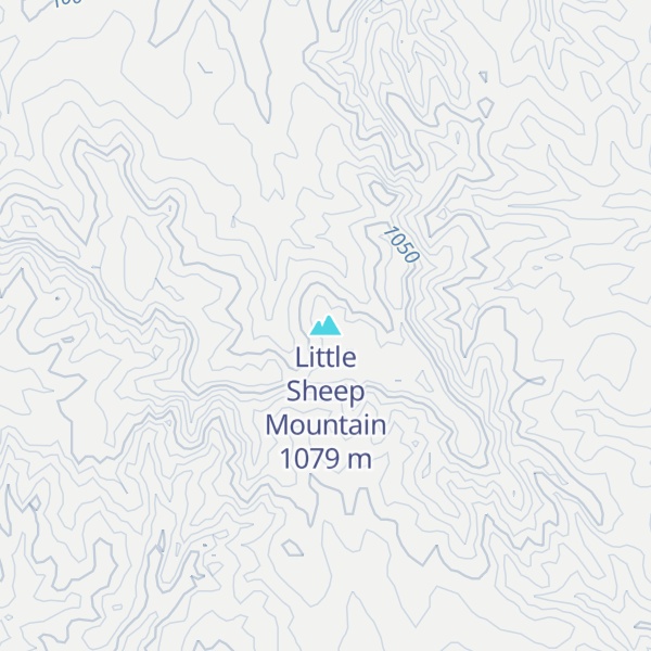 Map of Little Sheep Mountain