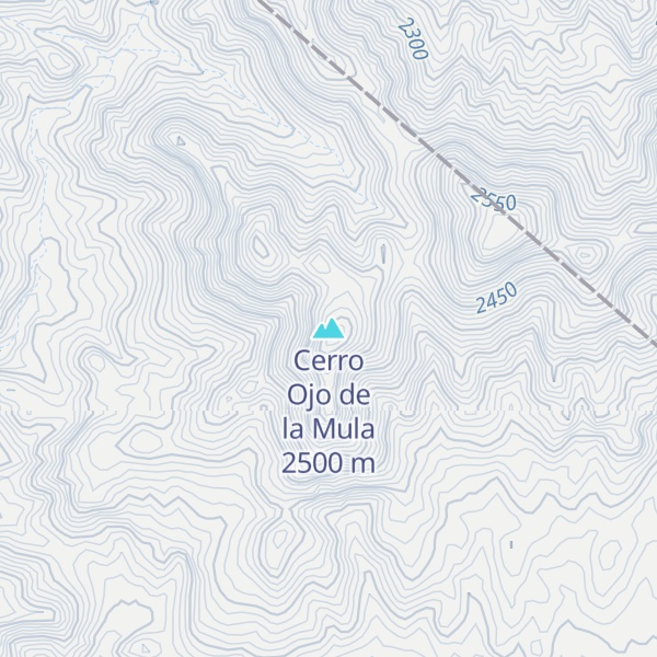 Map of Cerro Ojo de la Mula