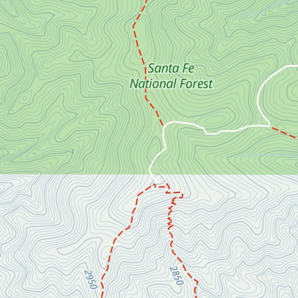 Map of Glorieta Baldy