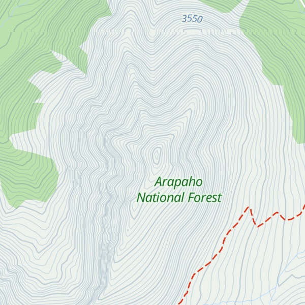 Map of Kelso Mountain