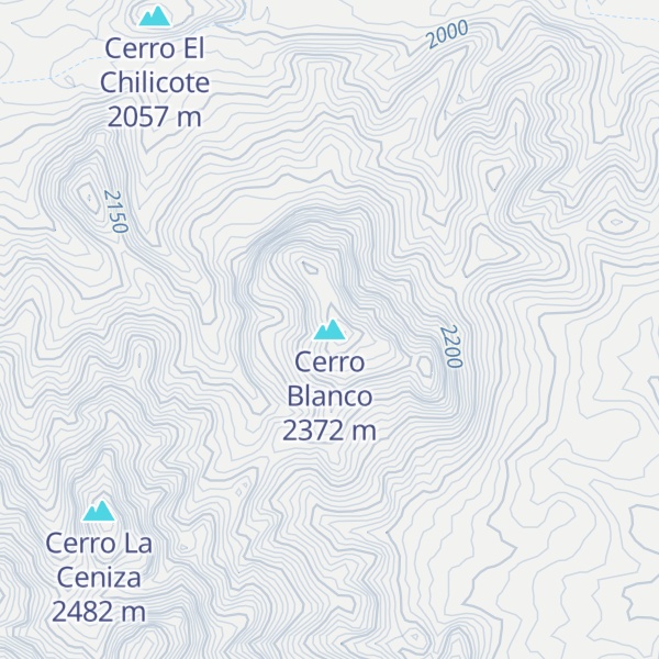 Map of Cerro Blanco
