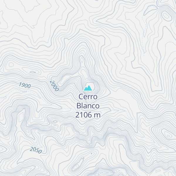 Map of Cerro Blanco