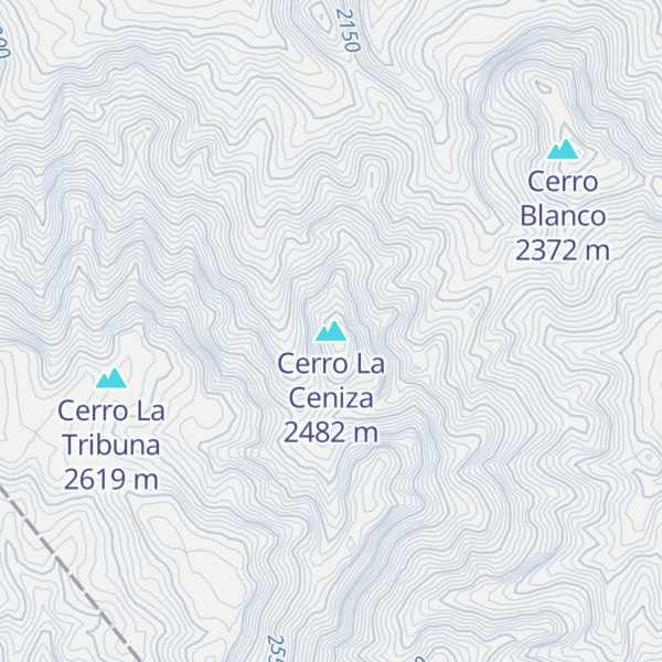 Map of Cerro La Ceniza