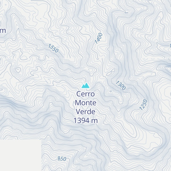 Map of Cerro Monte Verde