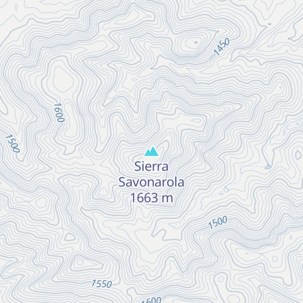 Map of Sierra Savonarola