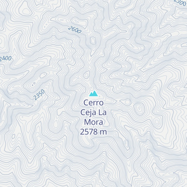 Map of Cerro Ceja La Mora