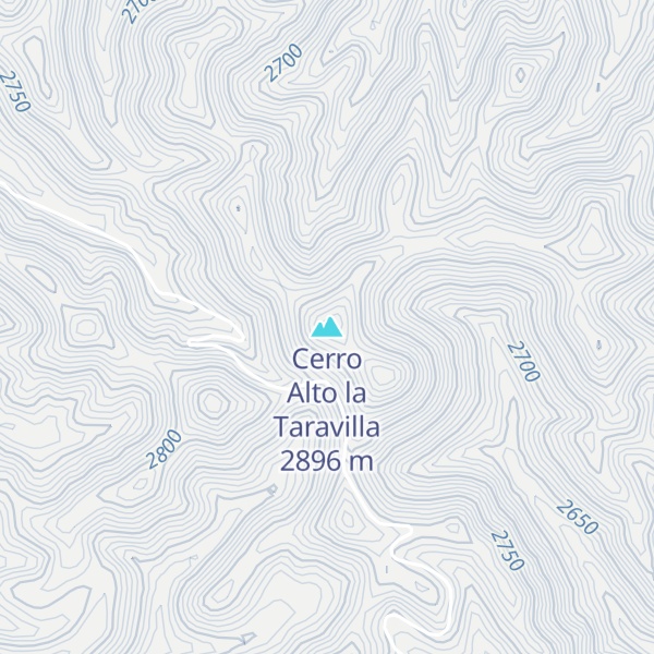 Map of Cerro Alto la Taravilla