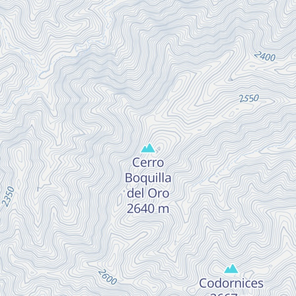 Map of Cerro Boquilla del Oro