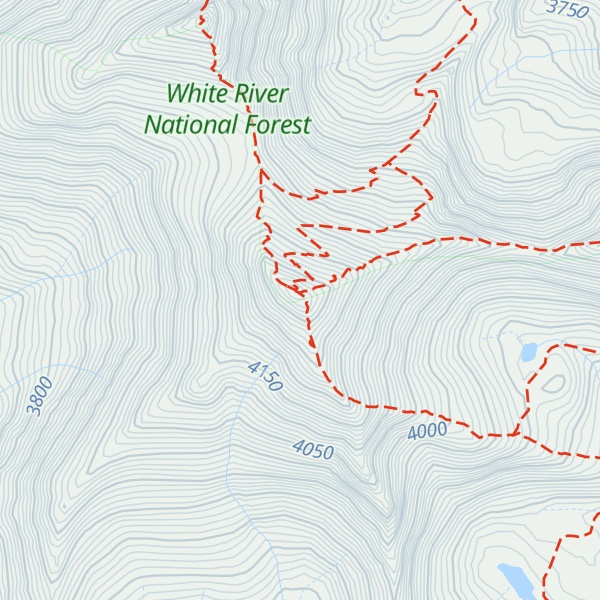 Map of Grays Peak