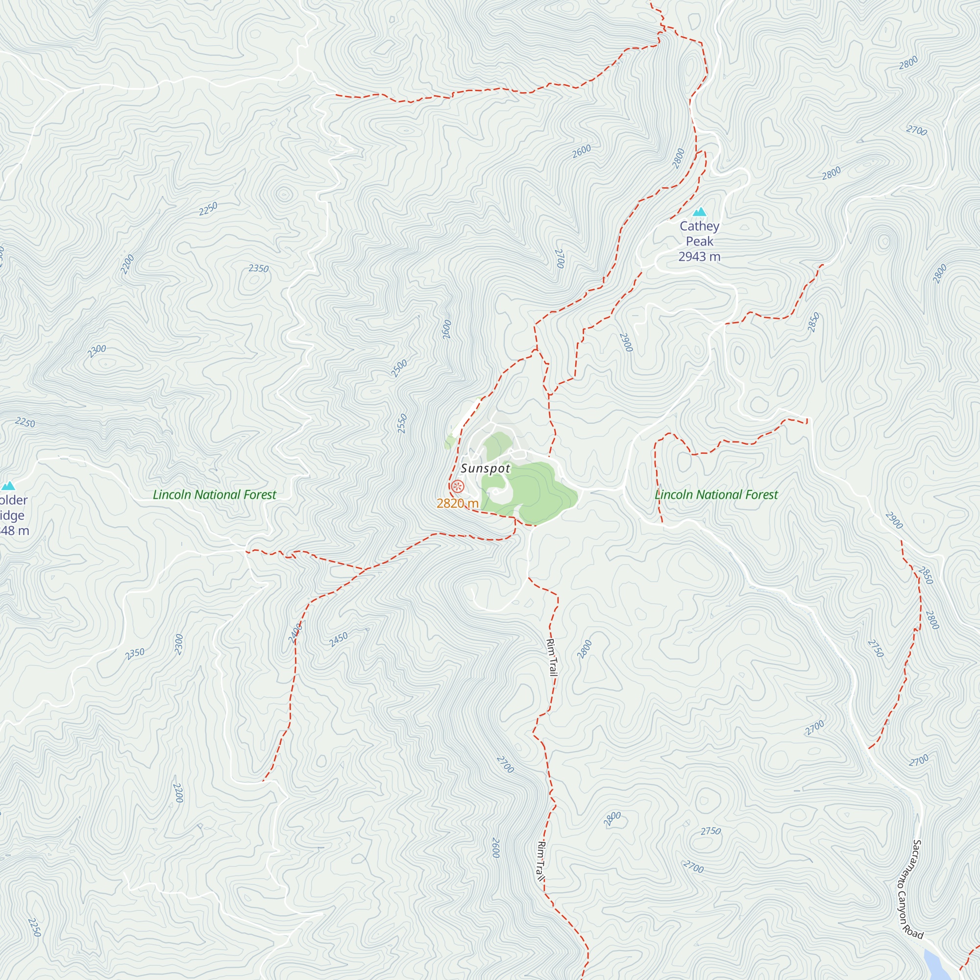 Sunspot Astronomy & Visitors Center map