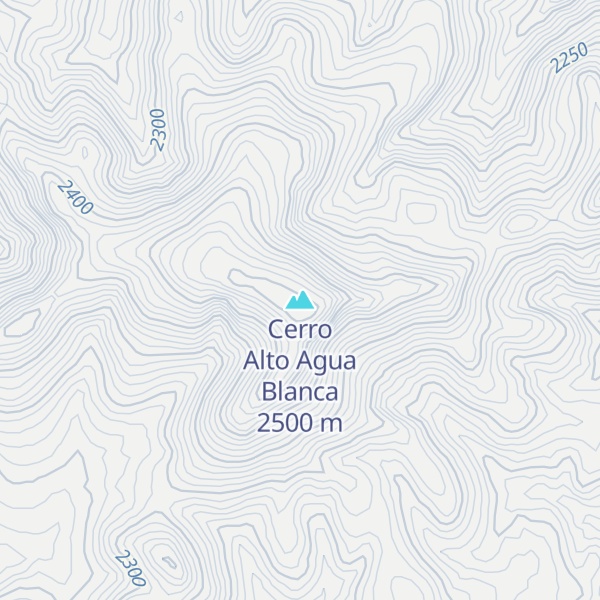 Map of Cerro Alto Agua Blanca