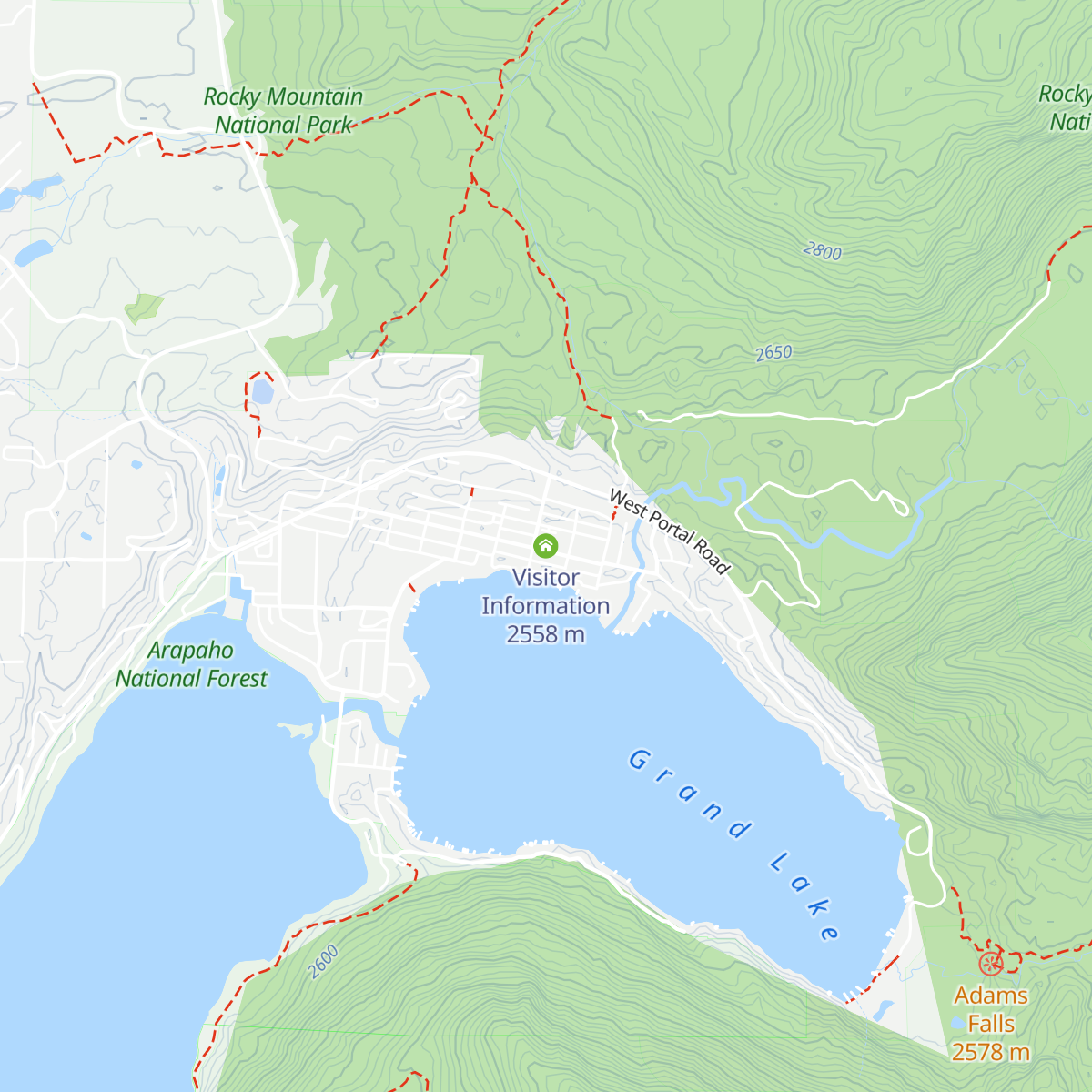 Visitor Information map