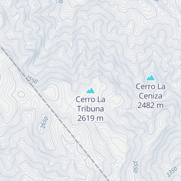 Map of Cerro La Tribuna