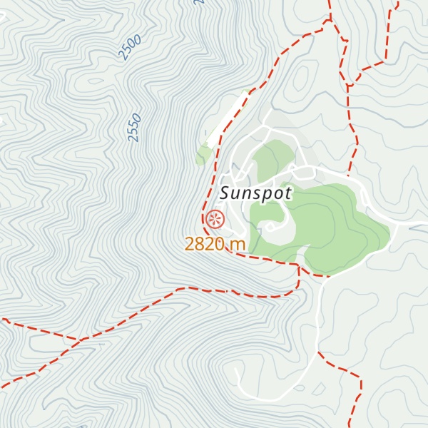 Map of Sacramento Peak