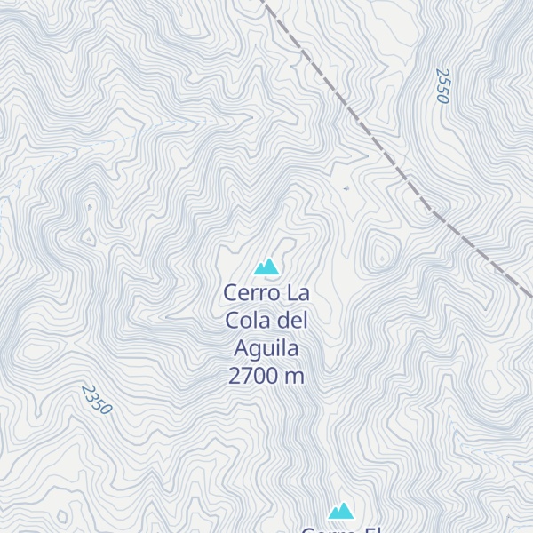 Map of Cerro La Cola del Aguila