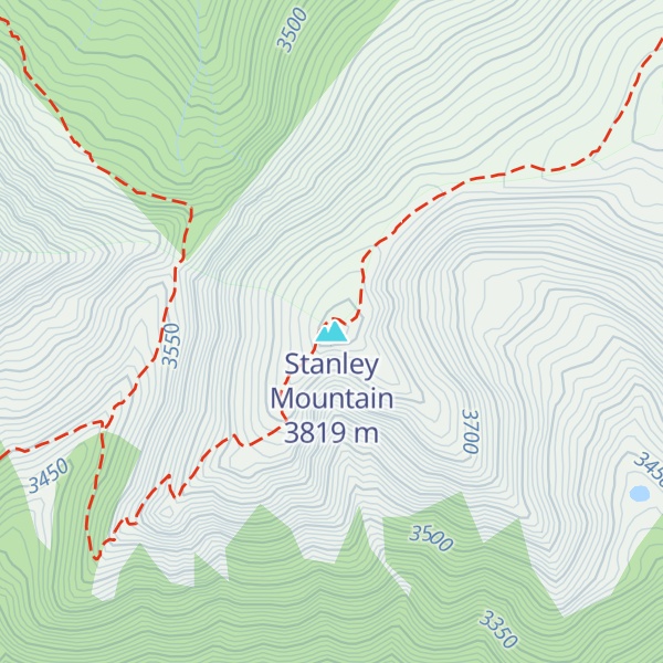 Map of Stanley Mountain