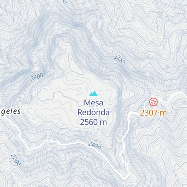 Map of Mesa Redonda