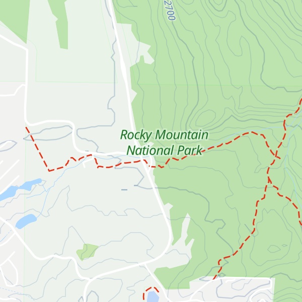 Map of Kawuneeche Visitor Center