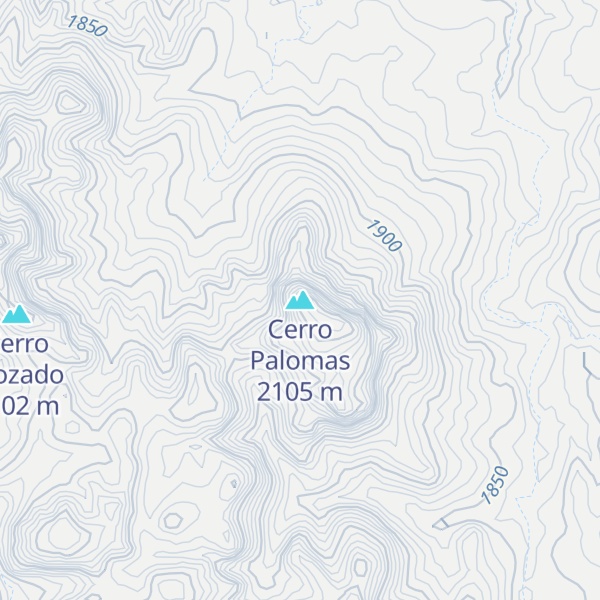 Map of Cerro Palomas