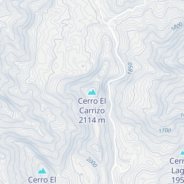 Map of Cerro El Carrizo