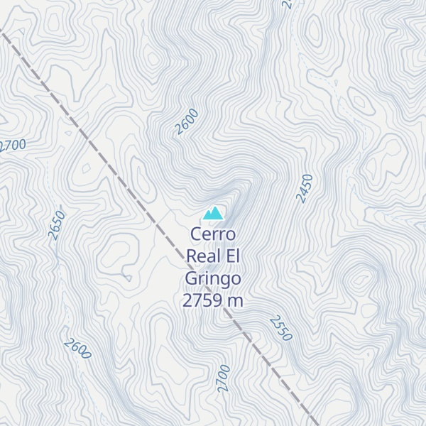 Map of Cerro Real El Gringo