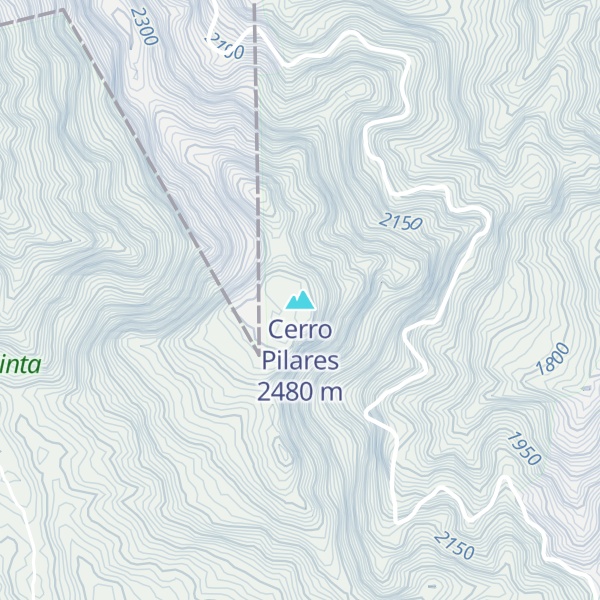 Map of Cerro Pilares