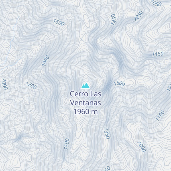 Map of Cerro Las Ventanas