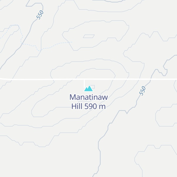Map of Manatinaw Hill