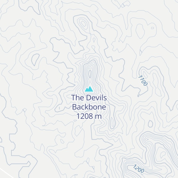 Map of The Devils Backbone