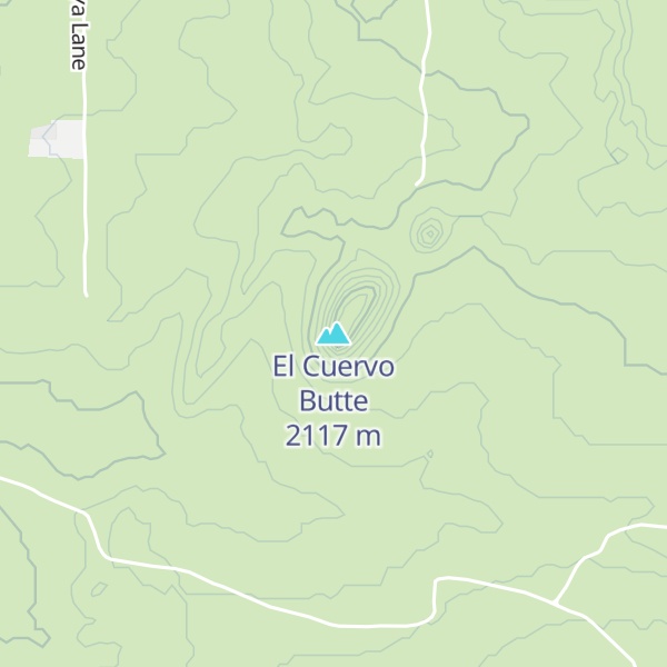 Map of El Cuervo Butte