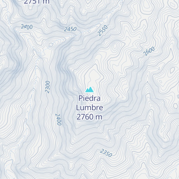Map of Piedra Lumbre