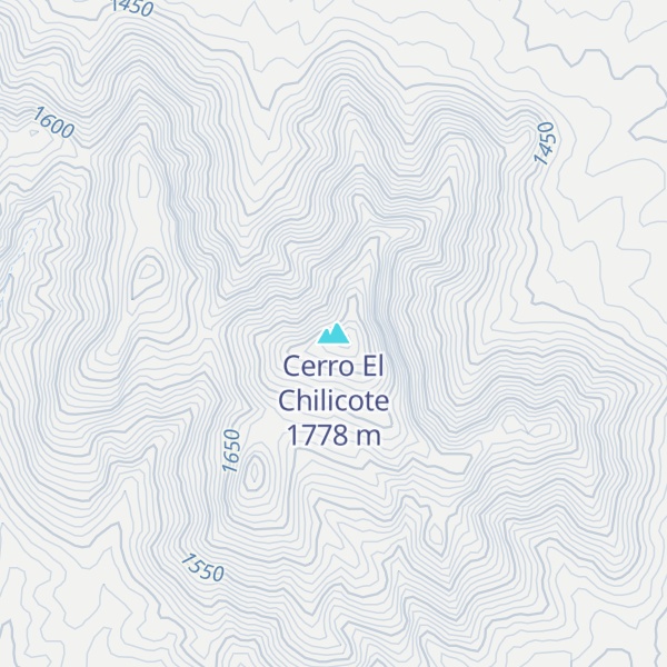 Map of Cerro El Chilicote
