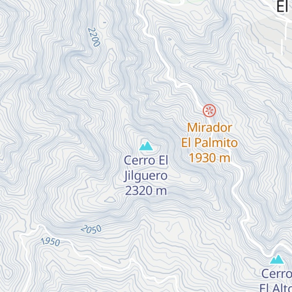 Map of Cerro El Jilguero