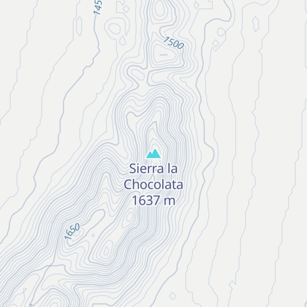 Map of Sierra la Chocolata