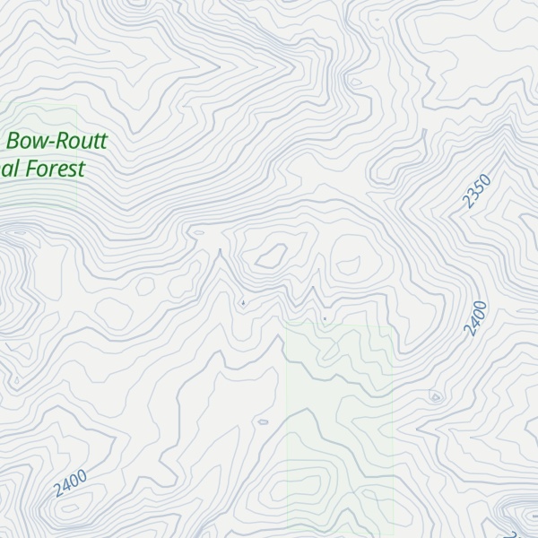 Map of Peterson Mountain