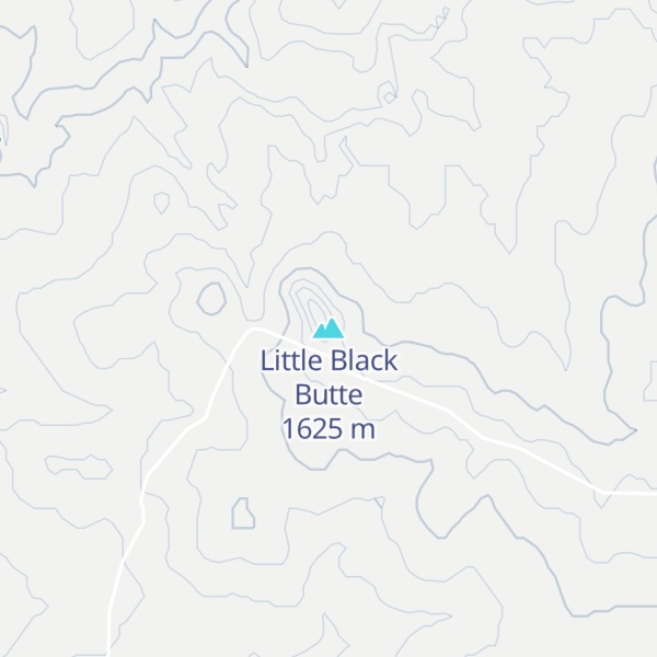 Map of Little Black Butte