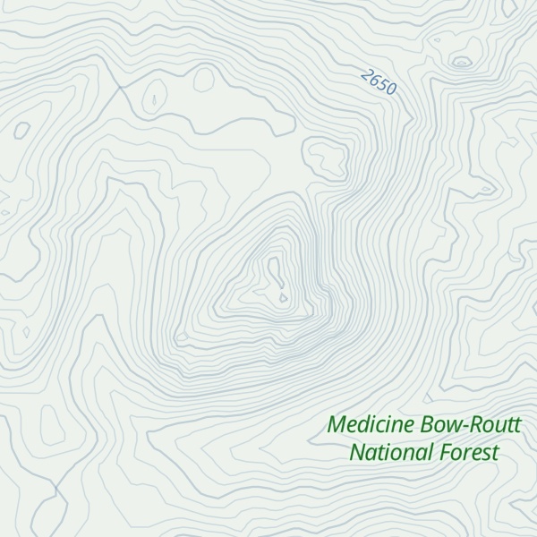 Map of Buffalo Peak