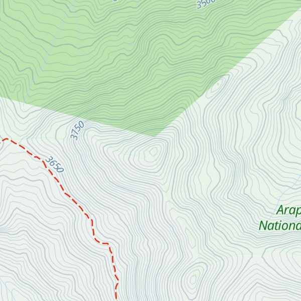 Map of Vasquez Peak