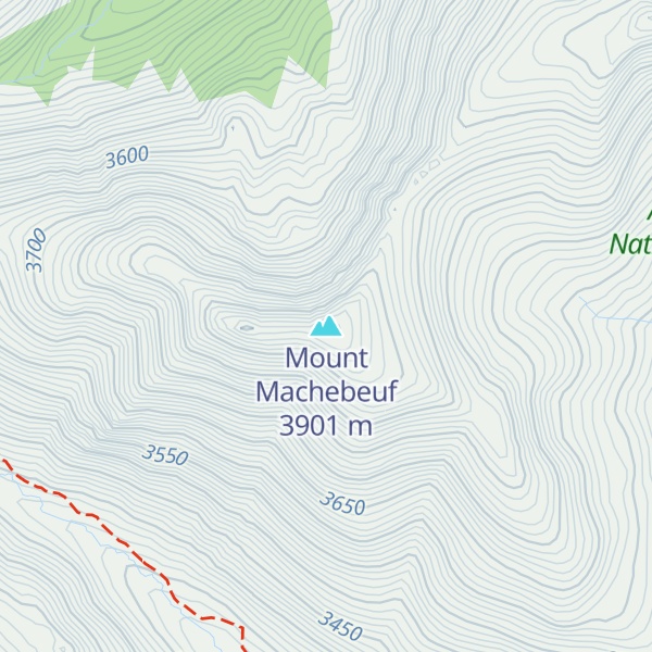Map of Mount Machebeuf
