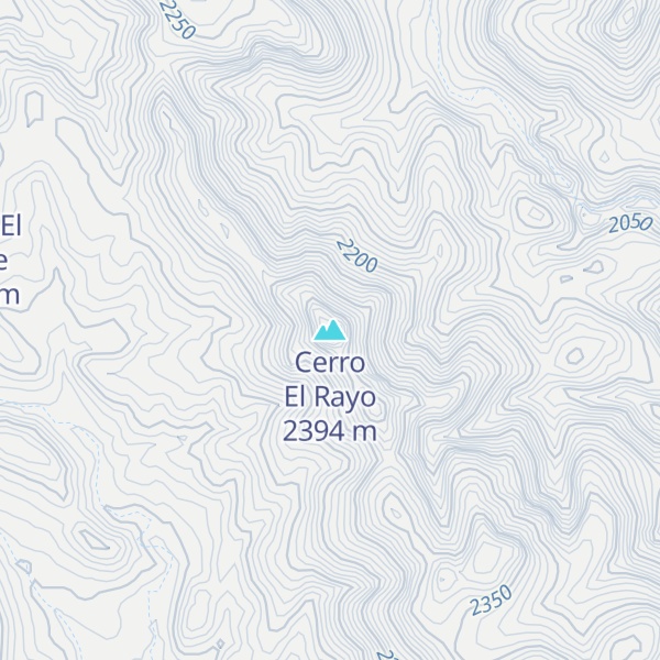 Map of Cerro El Rayo