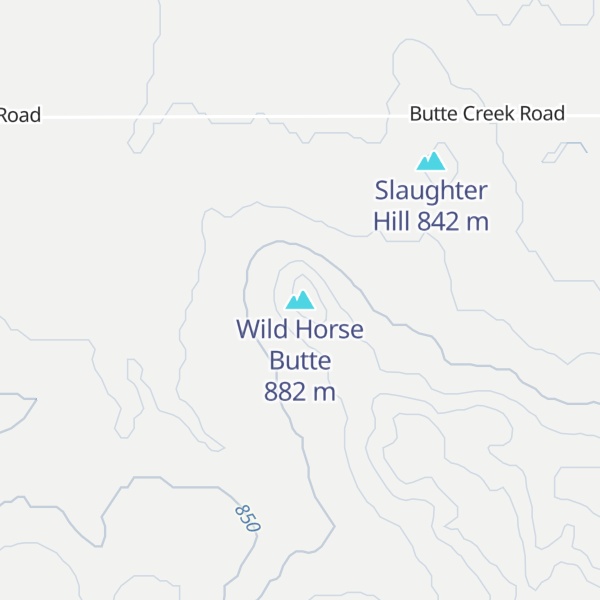 Map of Wild Horse Butte
