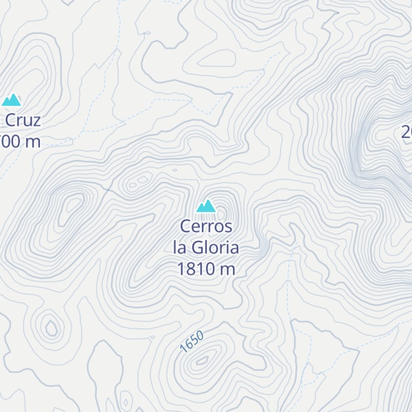 Map of Cerros la Gloria